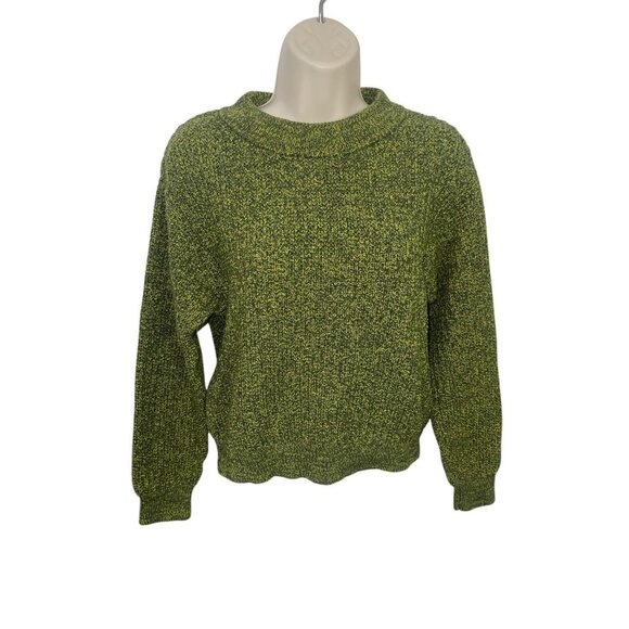 UNIVERSAL THRED Women's Size Small Green Yellow Marl Sweater - Picture 1 of 12